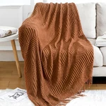 Blagic Knitted Throw Blanket For Couch Soft Farmhouse Boho With.... Fixed Price $60.04.