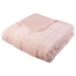 Lavish Home Throw Blanket Pink Faux Fur Machine Washable Queen Size 60 80 In.. Fixed Price $57.44.
