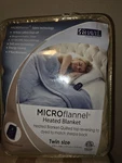 Shavel Micro Flannel Electric Heated Sherpa Blanket - Twin Chino / Khaki. Fixed Price $25.00.