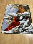 Victoria Wilson Schultz Bird Cardinals Throw Blanket Northwest Company. Fixed Price $58.00.