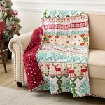 Greenland Home Fair Isle Winter Holiday Quilted Throw Blanket 50 X 60 Snow. Fixed Price $44.15.
