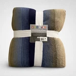 Blue Gold Ombr Stripe Full/queen Blanket 88X88 Coexist By Cannon Microraschel. Fixed Price $34.99.