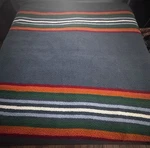 Pendleton Sherpa Fleece Blanket King 110 X92 Serape Stripe Blue Large. Fixed Price $69.45.