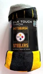 Pittsburgh Steelers Silk Touch Throw Fleece Blanket 45 X 60 In Nwt Nfl. Fixed Price $20.43.