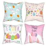 Jbralid Easter Throw Pillow Covers Cartoon Bunny Eggs Decorative. Fixed Price $20.87.