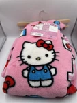 Hello Kitty Sanrio Ultra Fine Faux Fur Throw Blanket Pink Umbrella& Apples New. Fixed Price $62.99.