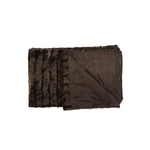 Madison Park Blanket Duke Ribbed 50X60 Faux-fur Brown Throw New. Fixed Price $24.99.