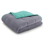 Ella Jayne 15LB Reversible Anti-anxiety Weighted Blanket-grey/aqua. Fixed Price $61.99.