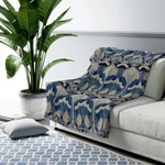 Blue Art Nouveau Sherpa Fleece Blanket Decorative Classic. Fixed Price $50.24.