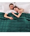 Yescool Weighted Blanket For Adults -20 LBS,88 X 104 Dark Green Queen Size New. Fixed Price $59.99.