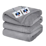 Electric Blanket King Size 100 X 90 Flannel Heated Light Grey 1-12 Sealy Heating. Fixed Price $209.99.