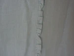 Annette Tatum House Inc Linen Duvet Cover 1/2" Folded Ruffle Robin's Egg Queen. Fixed Price $150.00.
