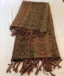 Vintage Throw Rich Colors Knotted Fringe Tapestry Made India 52"X. Fixed Price $35.75.