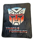 Hasbro Transformers Autobot Symbol 80'S Cartoon Throw Blanket. Fixed Price $26.95.