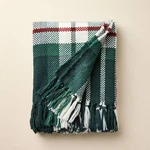 50"X60" Chunky Plaid Throw Blanket Red/green - Hearth & Hand With Magnolia. Fixed Price $12.99.