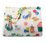 The Big One Supersoft Plush Throw 5' X 6' Party Dogs Blanket New BL17. Fixed Price $26.05.
