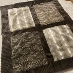 City Chic Dark Brown Zebra Animal Print Ultra Plush Faux Fur Throw Blanket 50X60. Fixed Price $89.00.