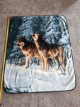 Reversible Wolf Throw Blanket 60 X 48 Howl At The Moon In Snow James Hautman. Fixed Price $21.02.