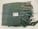 West Elm Faux Mohair Framed Ombre Throw Blanket Celadon 50" 60" #S6014. Fixed Price $78.72.
