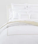 Ralph Lauren Spencer Cable Embroidery Queen Duvet Cover White/flax $385 Sateen. Fixed Price $180.00.