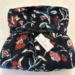 Nwt Vera Bradley Plush Throw Blanket Perennials Noir New 80" X 50" Floral Black. Fixed Price $29.99.