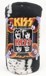 Kiss Fleece Throw Blanket 50" X 60" Catalog 2009 Faces Night Black & Red New. Fixed Price $49.95.