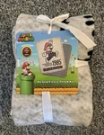Super Mario Bros No Sew Fleece Throw Kit 1985 48X60IN Gray Blanket Rare Nintendo. Fixed Price $49.99.