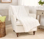 Dennis Basso Hotel Du Cobb 60X70 Sculpted Faux Fur Throw By Soft Wh. Fixed Price $69.00.