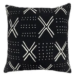 Saro Lifestyle Noir Et Blanc Collection Dark Mudcloth Throw Pillow Cover, 22",. Fixed Price $43.99.
