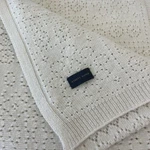 Ralph Lauren Shields Throw Lambswool Blend Pointelle Knit 54 X 72 Cream Nwt. Fixed Price $225.00.
