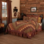 Primitive King Quilt Red Patchwork Heritage Farms Bedroom Decor Vhc Brands. Fixed Price $199.95.