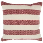 Mina Victory By Nourison Oversized 20" Square Throw Pillow Red Stripe #C811. Fixed Price $23.96.