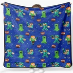 Jay Franco Minecraft Plush Throw Blanket - Measures 50 X 60 Inches Kids Super. Fixed Price $51.65.