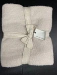 Barefoot Dream Cozy Chic Stacked Rib Border Blanket 45X60 Almond- Nwt. Fixed Price $99.99.