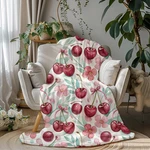 Sweet Treats Pattern Printed Velveteen Plush Throw Blanket Cozy Dessert. Fixed Price $80.00.