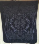 Roses Flowers Cut Design Queen Size Blanket Black. Fixed Price $58.23.