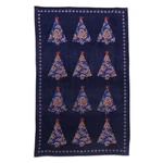 Vera Bradley 80" X 50" Essential Throw Blanket Holiday Tree Peacoat -new. Fixed Price $26.99.