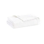 Madison Park Egyptian Cotton Luxury Blanket White 90X90 Full/queen Size Knit .... Fixed Price $60.93.