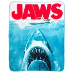 Jaws Movie Blanket 45 X 60 Soft Micro Plush Fleece Great White Shark Design. Fixed Price $52.59.