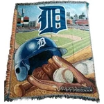 Detroit Tigers Mlb Tapestry Throw Blanket 48" X 60" The Northwest Company. Fixed Price $26.99.