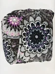 Vera Bradley Fleece Travel Blanket / Pillow Approx 45 60* Purple Gray. Fixed Price $32.95.