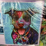 Dawhud Direct Dean Russo Collection 50X60 In Pitbull Fleece Throw Blanket New. Fixed Price $22.99.
