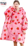 Wearable Hoodie, Women Oversized Fluffy Hoodies Blanket,warm Cozy Sherpa. Fixed Price $33.13.