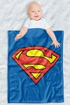 Superman Soft Fleece Baby Blanket, Cozy Crib Throw 30"X40" Classic Logo. Fixed Price $27.99.