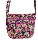 Vera Bradley Purse Triple Zip Hipster Crossbody Floral Garden (retired) Euc. Fixed Price $25.00.