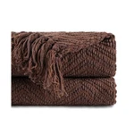 Battilo Home Dark Brown Throw Blanket For Couch, Super Soft Coz... Fast Usa Ship. Fixed Price $61.59.