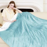 Electric Blanket Heated Throw 50" X 60" - Soft Flannel Sherpa Heating Wi. Fixed Price $51.99.