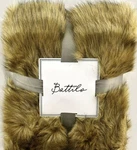 Battilo Home Luxury Faux Fur Heavy Throw 50" 60" Ochre. Fixed Price $28.00.