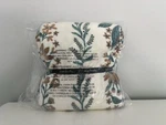 Vera Bradley Nwt Fleece Plush Throw Blanket Paradise Cream Stripe. Fixed Price $49.99.