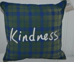 Ed Ellen Degeneres Throw Pillow Plaid Kindness Green Navy 11" New W/ Tags. Fixed Price $11.19.